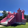 Castillo inflable rosado 